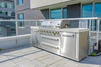 Terrace with bbqs